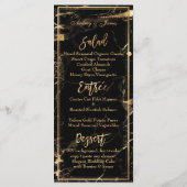 PixDezines Black Marble/Shine Menu/Imitats Gold Menükarte (Rückseite)