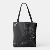 PixDezines BLACK MARBLE Tasche (Rückseite)