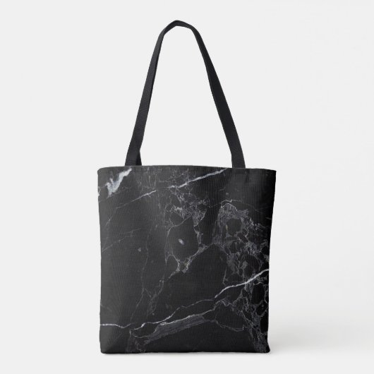 PixDezines BLACK MARBLE Tasche (Rückseite)
