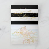 PixDezines Black+White+Stripes Dankeschön Karten (Innenseite)