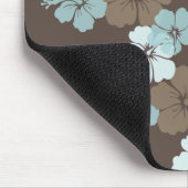 PixDezines blauer Hibiskus/Tageshintergrund Mousepad (Ecke)