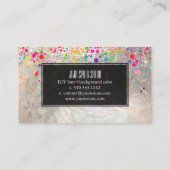 PixDezines (blazzled/Regenbogen/Imitate silber) Visitenkarte (Rückseite)