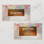 PixDezines (blazzled/Regenbogen/Imitate silber) Visitenkarte (Vorne/Hinten)