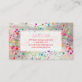 PixDezines (blazzled/Regenbogen/Imitate silber) Visitenkarte (Rückseite)