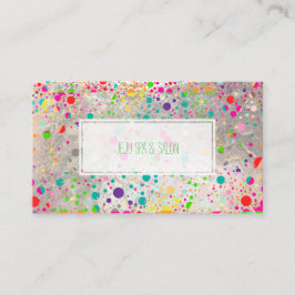 PixDezines (blazzled/Regenbogen/Imitate silber) Visitenkarte