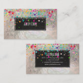 PixDezines (blazzled/Regenbogen/Imitate silber) Visitenkarte (Vorne/Hinten)