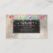 PixDezines (blazzled/Regenbogen/Imitate silber) Visitenkarte (Rückseite)