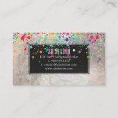 PixDezines (blazzled/Regenbogen/Imitate silber) Visitenkarte (Rückseite)