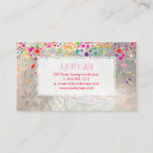 PixDezines (blazzled/Regenbogen/Imitate silber) Visitenkarte (Rückseite)