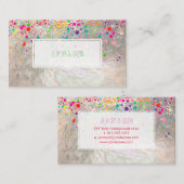 PixDezines (blazzled/Regenbogen/Imitate silber) Visitenkarte (Vorne/Hinten)