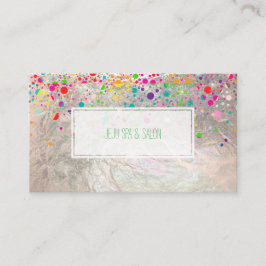 PixDezines (blazzled/Regenbogen/Imitate silber) Visitenkarte