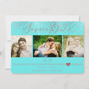 PixDezines blendete DIY-Farbe/Fotos zum Speichern  Save The Date