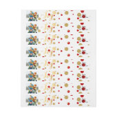 PixDezines blendete Gold+rote Konfetti/Urlaubsfreu (Bogen)