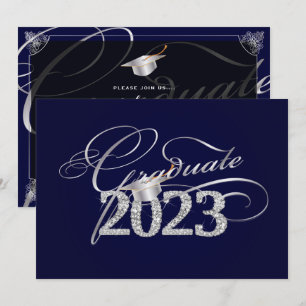 PixDezines Bling, Bling/DJ-Farbe 2023 Abschluss Einladung
