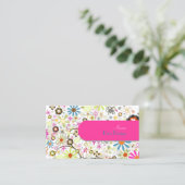 PixDezines Blooms, BusinessCard Visitenkarte (Stehend Vorderseite)