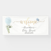 PixDezines Blue Glitzer Ballon Alle Veranstaltunge Banner (Horizontal)