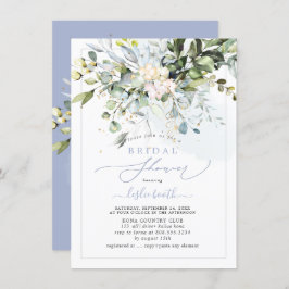 PixDezines Blue Gum Eucalyptus Brautparty Einladung