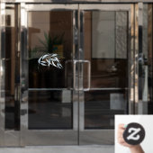 PixDezines Blue Gum Eucalyptus Sprig Store Hours Fensteraufkleber (Büro Tür)