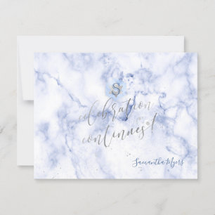 PixDezines Blue Honeycomb Mitzvah Empfangs-Karte✡ RSVP Karte