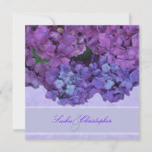 PixDezines Blue Hydrangea Einladung (Vorderseite)