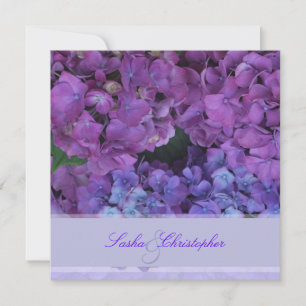 PixDezines Blue Hydrangea Einladung