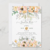 PixDezines Blume Wasserfarbe Bat Mitzvah, Rose Einladung (Vorderseite)