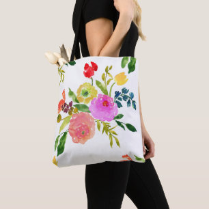 PixDezines Blumen/Watercolor/Ranunculus Tasche