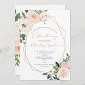 PixDezines Blush Aquarellfarben Blume Weihnachten Einladung (Vorne/Hinten)