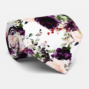 PixDezines Blush Aubergine H2 Blumen DIY Hintergru Krawatte