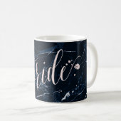 PixDezines Blush Bridesmaid Script Marmor der Mari Kaffeetasse (VorderseiteRechts)