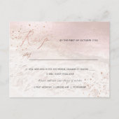 PixDezines Blush Coastal Calligraphy UAWG w Einladungspostkarte (Vorderseite)