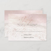 PixDezines Blush Coastal, Sand n Sea UAWG Einladung (Vorne/Hinten)