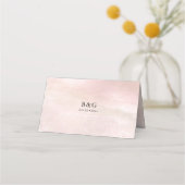 PixDezines Blush Coastal Shoreline Beach Platzkarte (Rückseite)