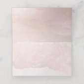 PixDezines Blush Coastal Shoreline Beach Platzkarte (Innenseite Aufgefaltet)