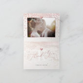PixDezines Blush Coastal Wedding Vielen Dank Dankeskarte (Innenseite)