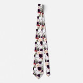 PixDezines Blush Eggplant H2 Blume DIY Bckgrnd Krawatte (Vorderseite)