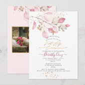 PixDezines Blush Gum Eukalyptus 1. Heilige Kommune Einladung (Vorne/Hinten)