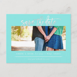 PixDezines Blush Imitate Platinum Modernes Pinsels Ankündigungspostkarte