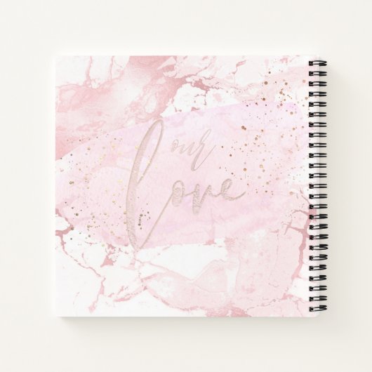 PIXDEZINES BLUSH MARBLE BABY'S FIRSTS NOTIZBLOCK (Rückseite)