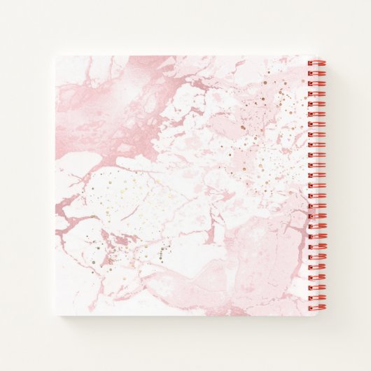 PIXDEZINES BLUSH MARBLE JOURNAL NOTIZBLOCK (Rückseite)