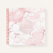 PIXDEZINES BLUSH MARBLE JOURNAL NOTIZBLOCK (Vorderseite)