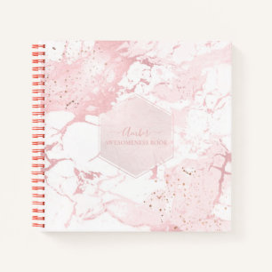 PIXDEZINES BLUSH MARMOR JOURNAL NOTIZBLOCK