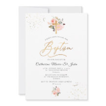 PixDezines Blush Pink Aquarell Rose Taufe