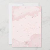 PixDezines Blush Pink Aquarellfarbe Agate Bat Mitz Einladung (Rückseite)