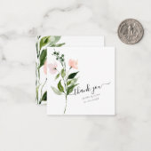 PixDezines Blush Pink Blume Mitteilungskarte (Vorderseite/Rückseite Beispiel)