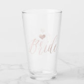 PixDezines BLUSH PINK, BRIDE Glas (Vorderseite)