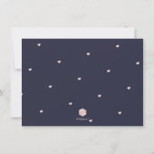 PixDezines Blush Pink Modernes Pinselskript Save The Date (Rückseite)