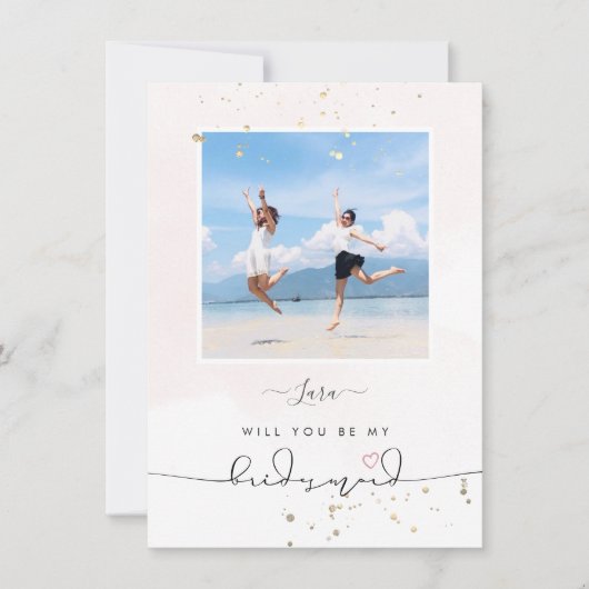 PixDezines Blush Wasserfarbe wird überstrahlt Einladung (Vorderseite)