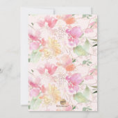 PixDezines Blushing Romance, Save the Date Einladung (Rückseite)