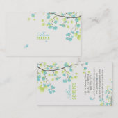 PixDezines-Blüten/Farbton Visitenkarte (Vorne/Hinten)